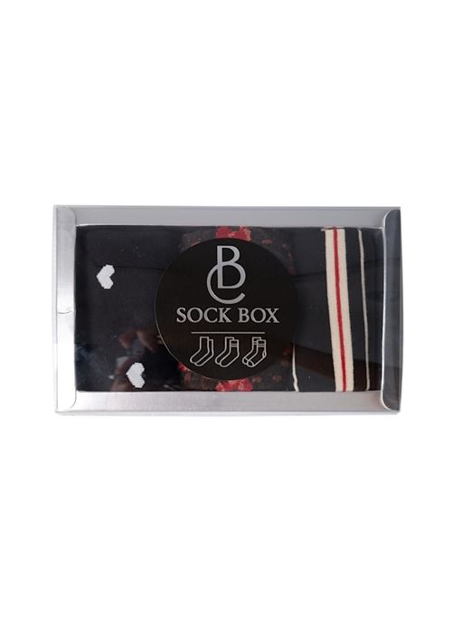 BLACK COLOUR STRØMPER, BCSOCK BOX, BLACK